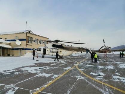 Вертолет врезался в три здания аэропорта под Красноярском