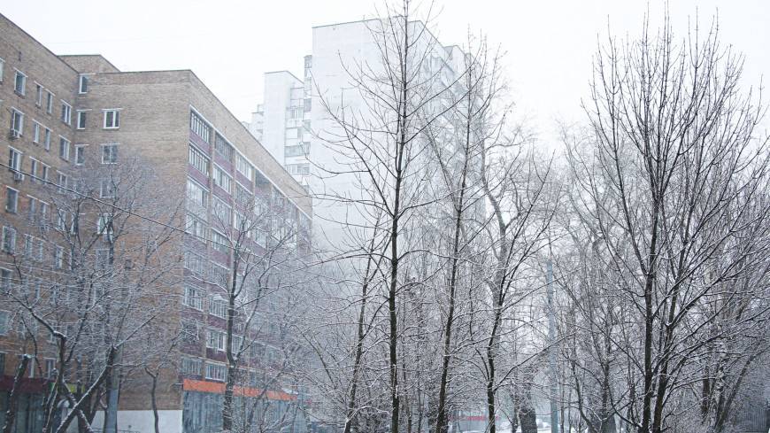 Снегопад в Москве увеличил снежный покров на несколько сантиметров