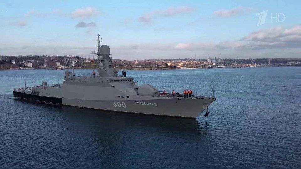 В состав Черноморского флота вошел новый малый ракетный корабль «Грайворон»