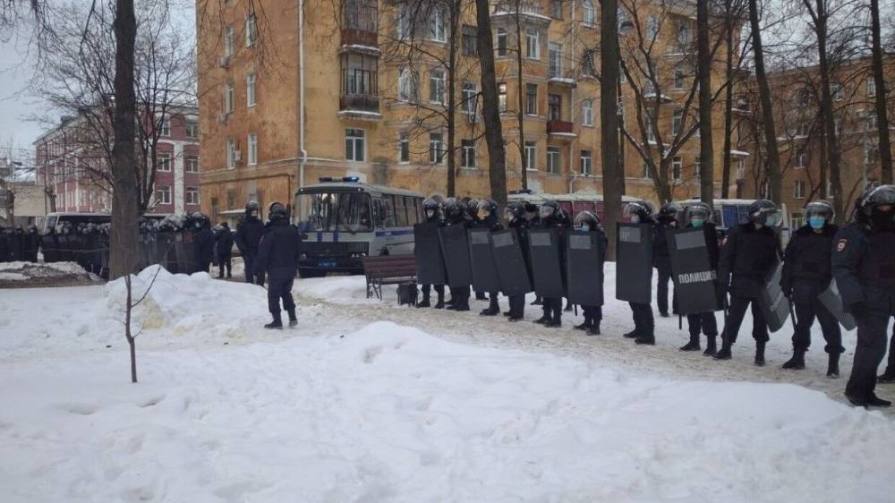 В Якутске задержали участников несанкционированного митинга