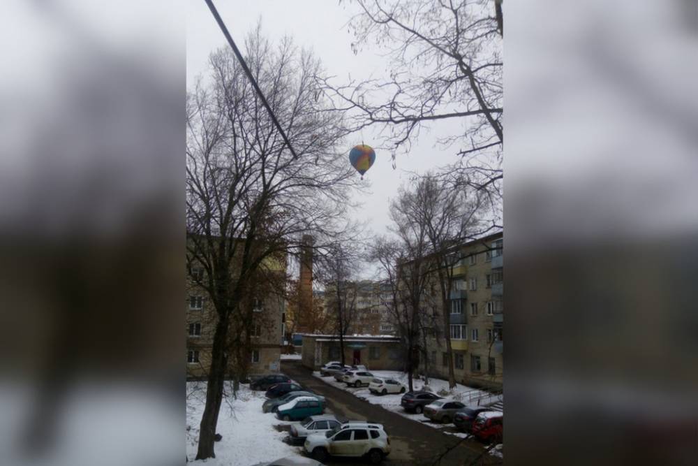 Тамбовчане поделились в соцсетях фотографией воздушного шара