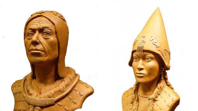 Ученые воссоздали скульптурные портреты скифских царя и царицы