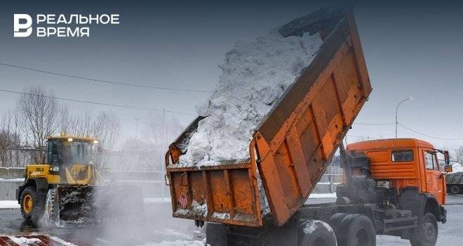 В Казани за сутки вывезли более 9 тыс. тонн снега
