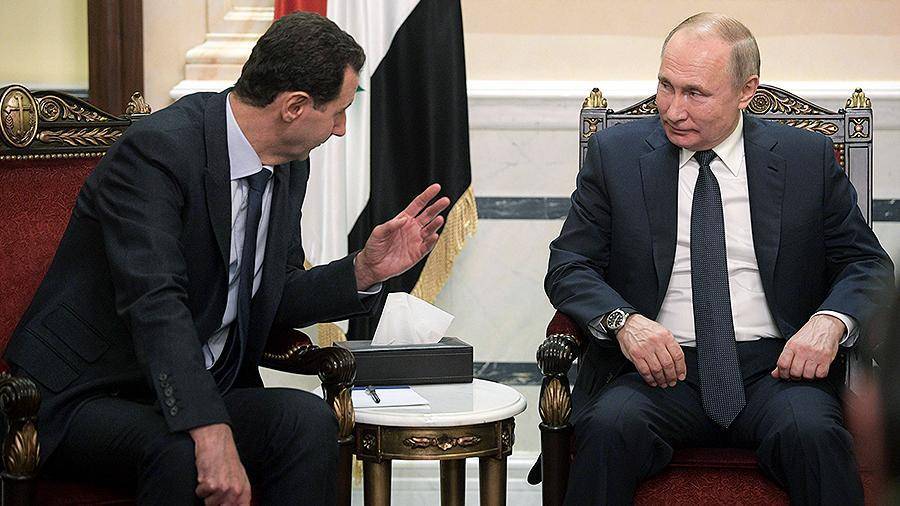 Путин и Асад договорились не разглашать детали прошлогоднего визита в Сирию
