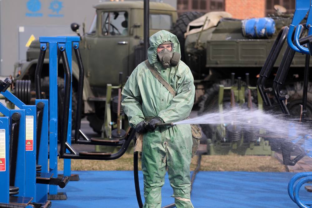Военные займутся уничтожением коронавируса в Петербурге