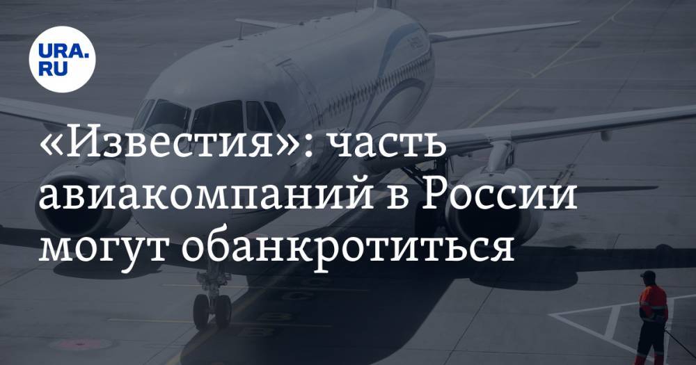«Известия»: часть авиакомпаний в России могут обанкротиться
