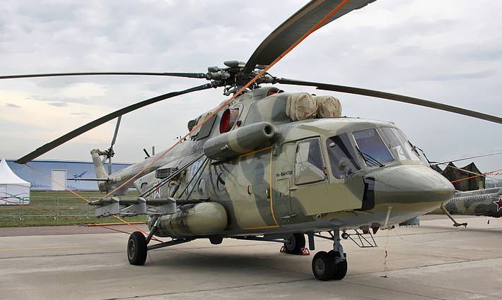 В Сети появились снимки российских вертолетов Ми-8АМТШ в ЦАР
