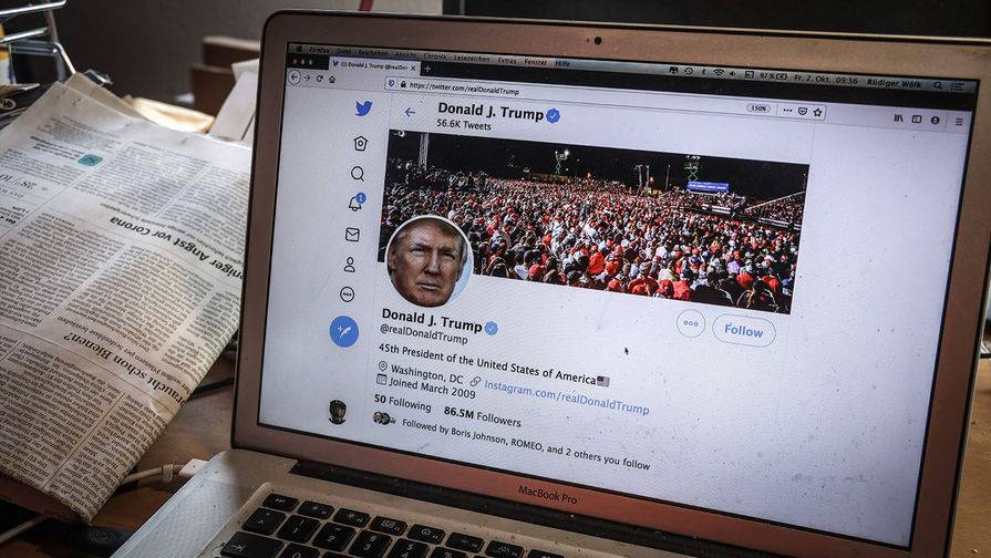Twitter заблокировал аккаунт Трампа на постоянной основе