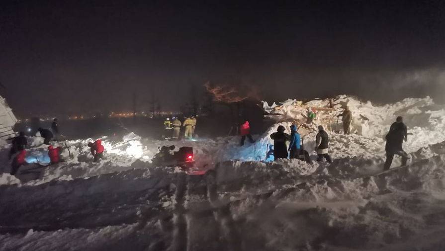 В Норильске 10 января объявлено днем траура после гибели людей под лавиной