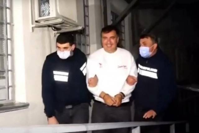 Появились первые кадры задержания Саакашвили (ВИДЕО)