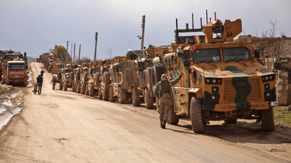 Курды атаковали турецкую колонну в Сирии