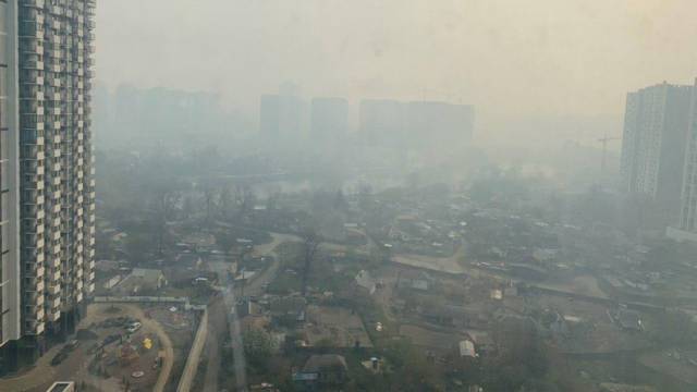 В Киеве вредные вещества в воздухе зашкаливают