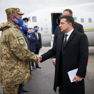 В Запорожье прибыл президент Украины Владимир Зеленский. Фотофакт