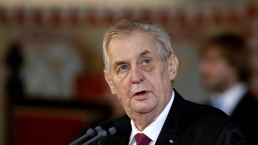 Спикер парламента Чехии заявил о способности Земана выполнять обязанности президента