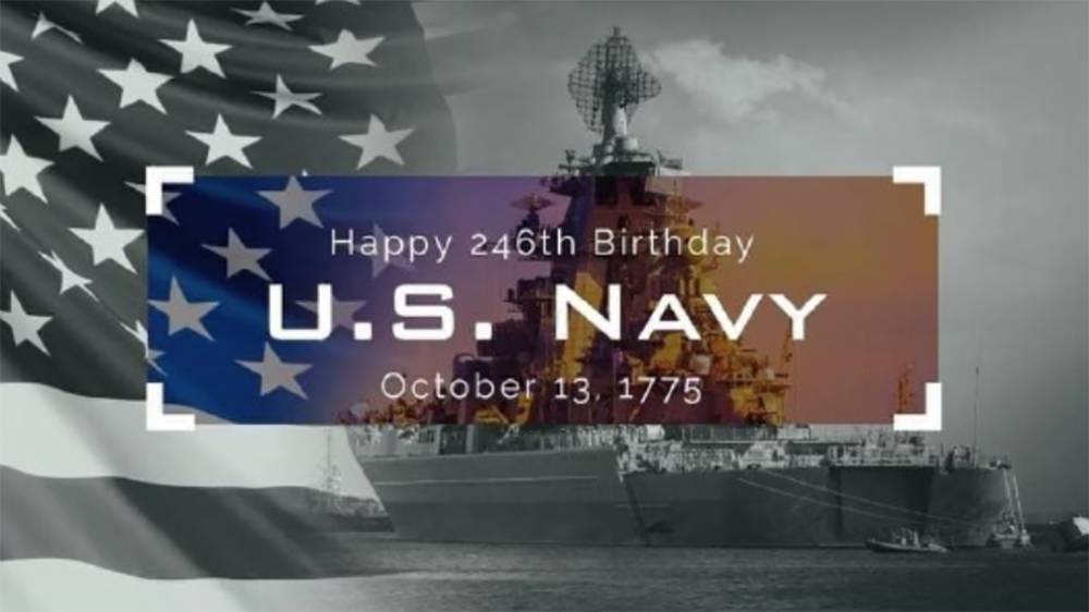 Российский корабль разместили на поздравительной открытке в честь 246-летия ВМС США