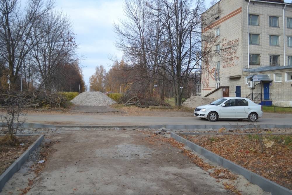 В Козьмодемьянске ремонтируется бульвар Космонавтов