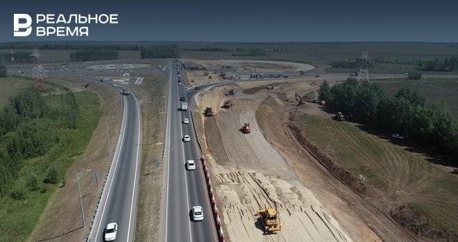 Почти наполовину выполнена реконструкция подъездной дороги к международному аэропорту «Казань»