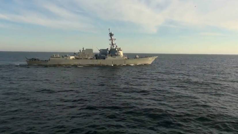 Американский эсминец Chafee попытался нарушить российскую границу