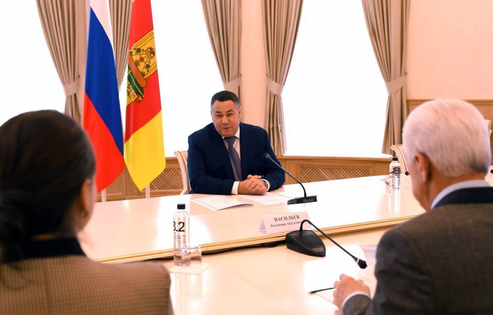 Губернатор Игорь Руденя провел встречу с представителями Тверской области в парламенте
