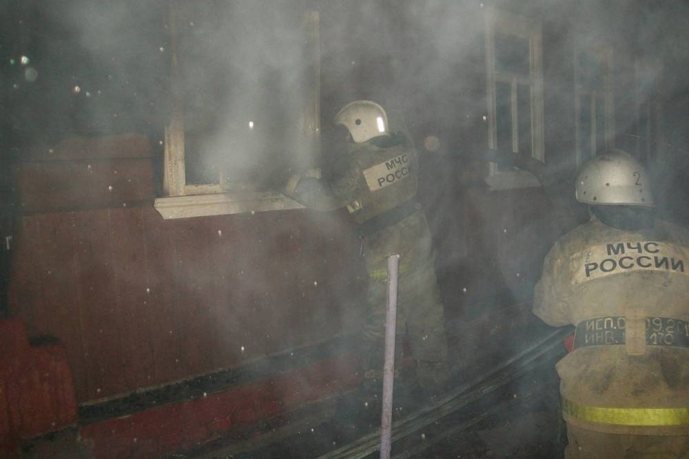 Под утро в Ивановской области сгорел частный дом