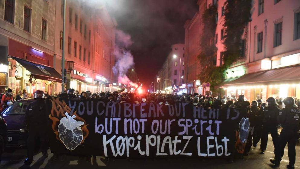 Левые устроили хаос в Берлине