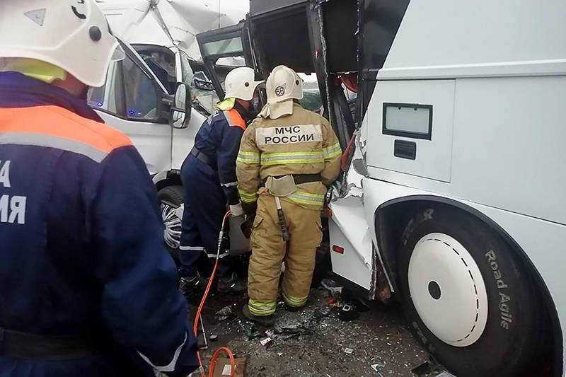 ДТП с двумя автобусами и грузовиком в Нижнем Новгороде: есть пострадавшие