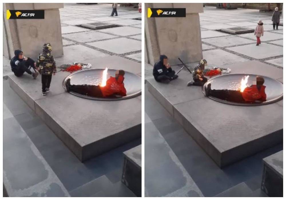 Полиция привлечёт к ответственности школьников за отдых на Монументе Славы в Новосибирске