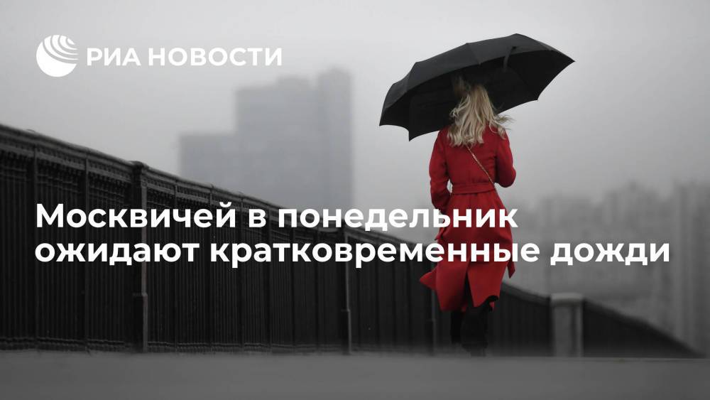 В Центре "Фобос" рассказали, что в понедельник в Москве пройдут кратковременные дожди