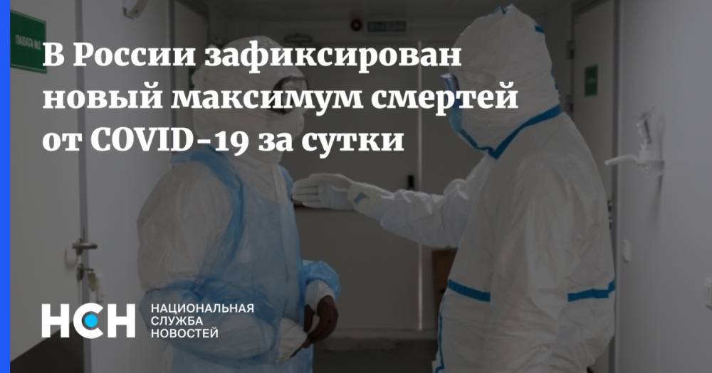 В России зафиксирован новый максимум смертей от COVID-19 за сутки