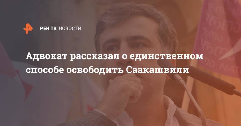 Адвокат рассказал о единственном способе освободить Саакашвили