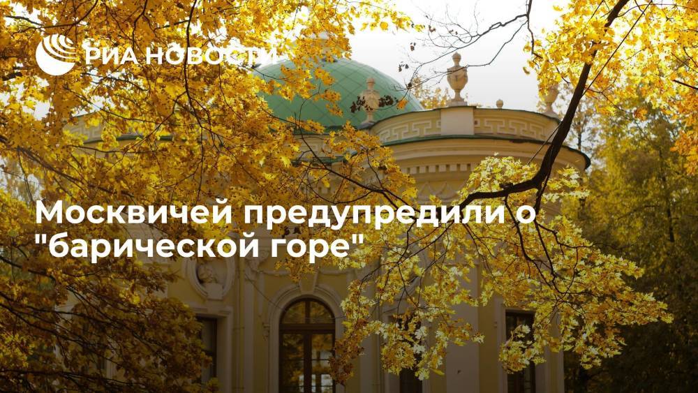Синоптики центра "Фобос" рассказали о появлении "барической горы" в Москве