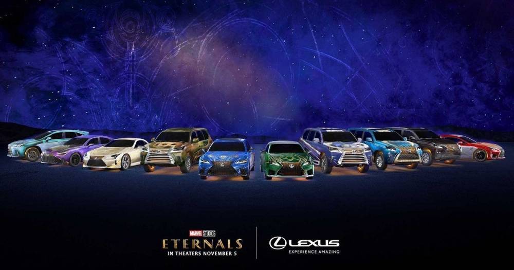 Lexus создал эксклюзивные автомобили для супергероев Marvel