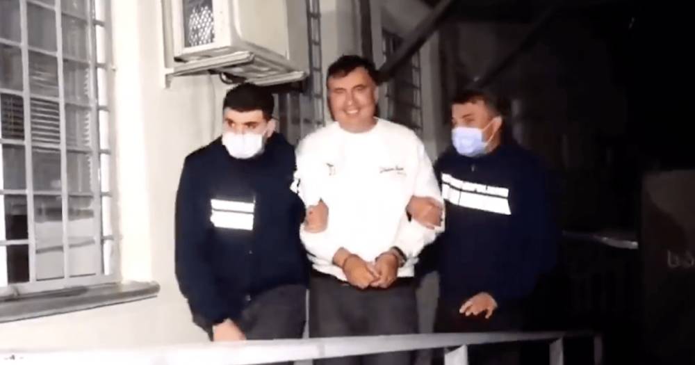 Появились первые кадры голодающего Саакашвили из тюрьмы (фото, видео)