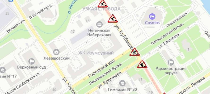 Несколько улиц в центре Петрозаводска закроют для движения в выходные