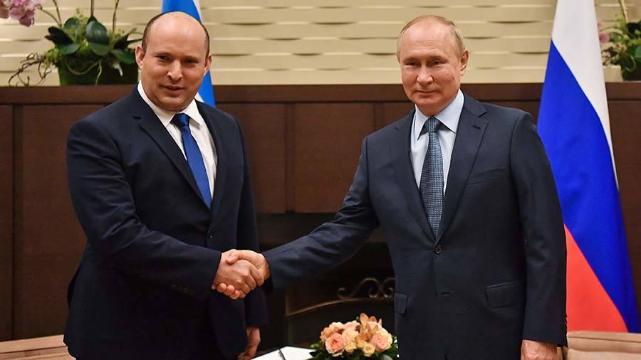 Беннет после встречи с Путиным назвал Россию «важным игроком в регионе»