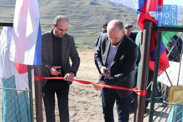 В Докузпаринском районе запустили новый водопровод