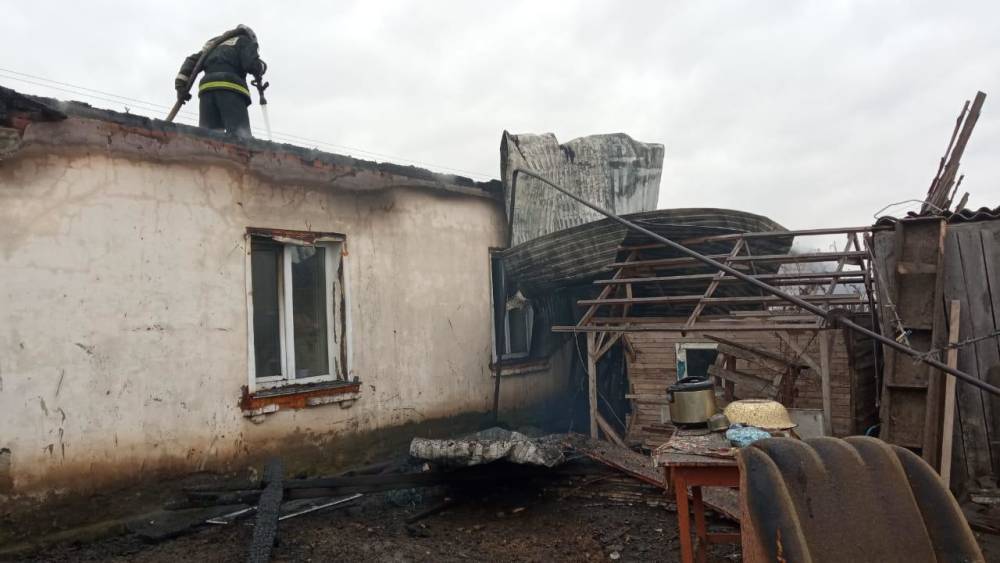 Двух детей вытащили из горящего дома под Новосибирском
