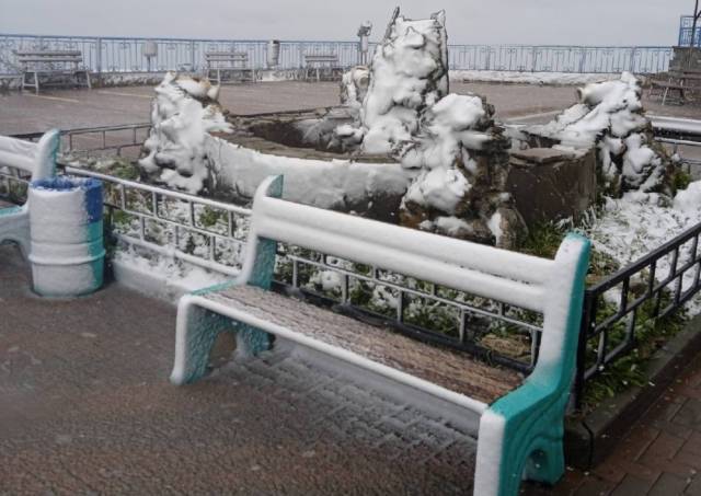 В Сети появились снимки засыпанных снегом Крыма и Карпат (ФОТО)