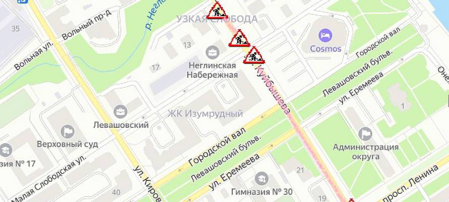 Схема движения в центре Петрозаводска изменилась из-за строительства магистрали на улице Куйбышева