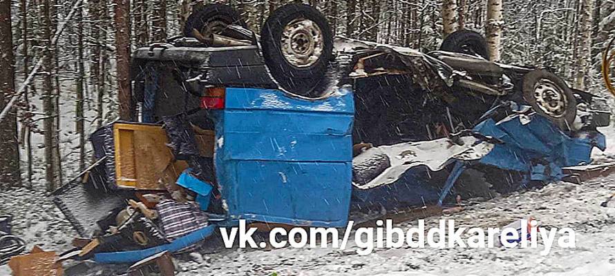 Водитель из Белгородской области разбился на трассе в Карелии