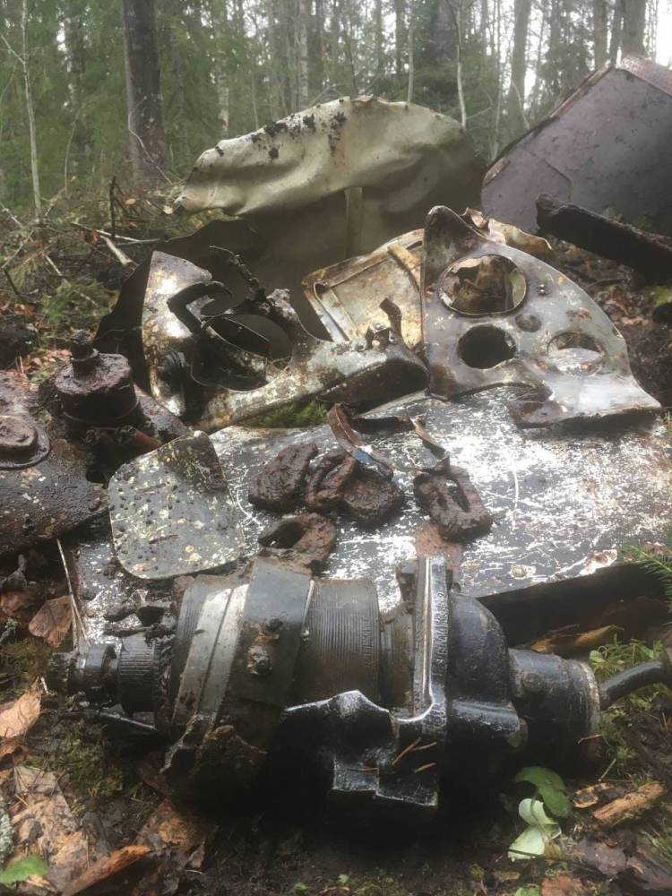 В Кировском районе нашли штурмовик Ил-2 и останки летчика — фото