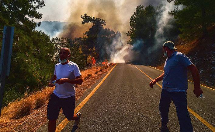 Milliyet (Турция): в Анталье задержаны семеро российских туристов, которые подожгли лес