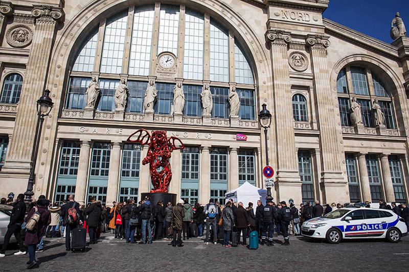 Северный вокзал Парижа эвакуировали