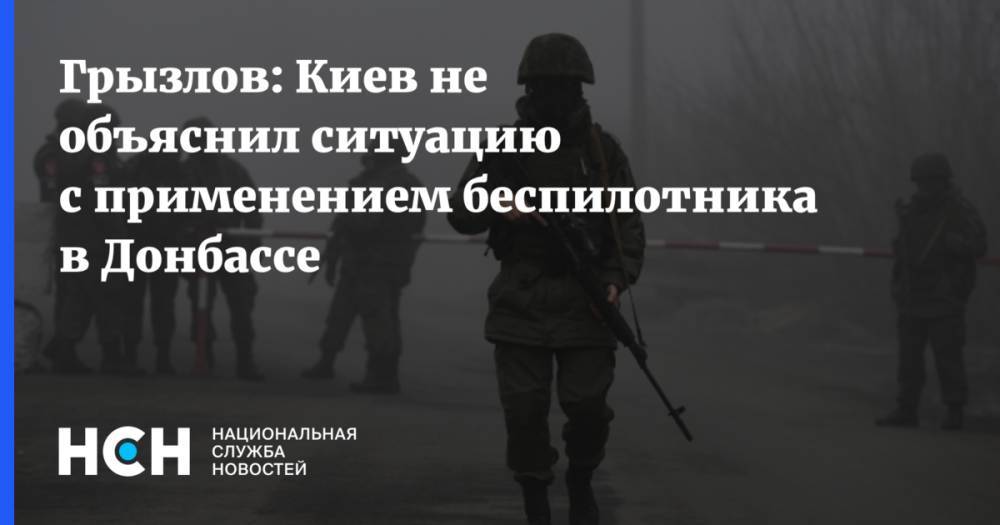Грызлов: Киев не объяснил ситуацию с применением беспилотника в Донбассе