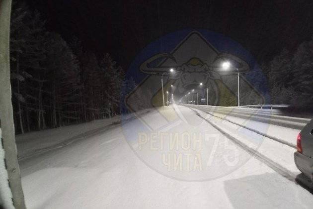 Снег выпал в Улётовском и Петровском районах Забайкалья