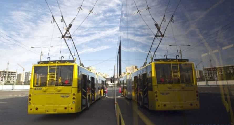 В Киеве на месяц два троллейбуса изменят маршруты