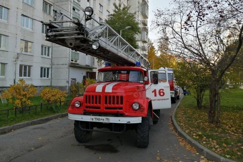 Петербуржец погиб при пожаре в двухкомнатной квартире на Крыленко