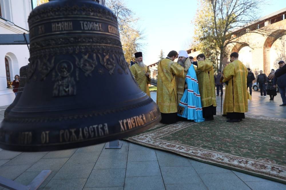 Колокола храма в Нижегородском кремле освятили 7 октября