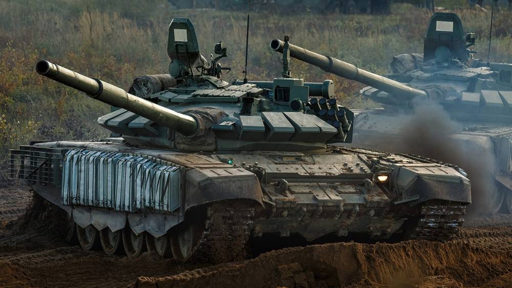 Новая партия танков Т-72Б3М поступила в Калининградскую область