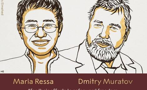 Главред «Новой газеты» Дмитрий Муратов и филиппинская журналистка Мария Ресса стали лауреатами Нобелевской премии мира